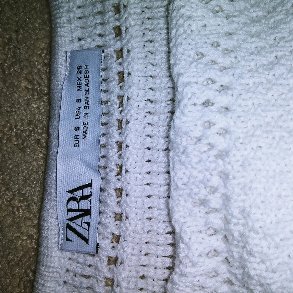 Zara White Crochet Backless Dress - Picture 5 of 12